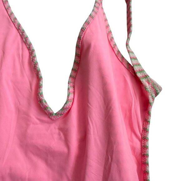 TOPSHOP Striped High Cut One Piece Swimsuit Bathing Suit Size US 6 NEW NWT - Picture 4 of 9